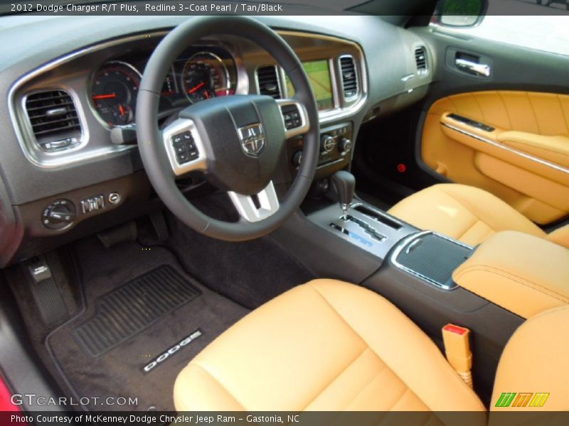 Redline 3-Coat Pearl / Tan/Black 2012 Dodge Charger R/T Plus
