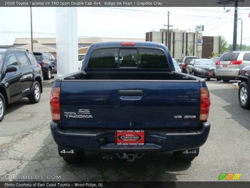 Indigo Ink Pearl / Graphite Gray 2008 Toyota Tacoma V6 TRD Sport Double Cab 4x4