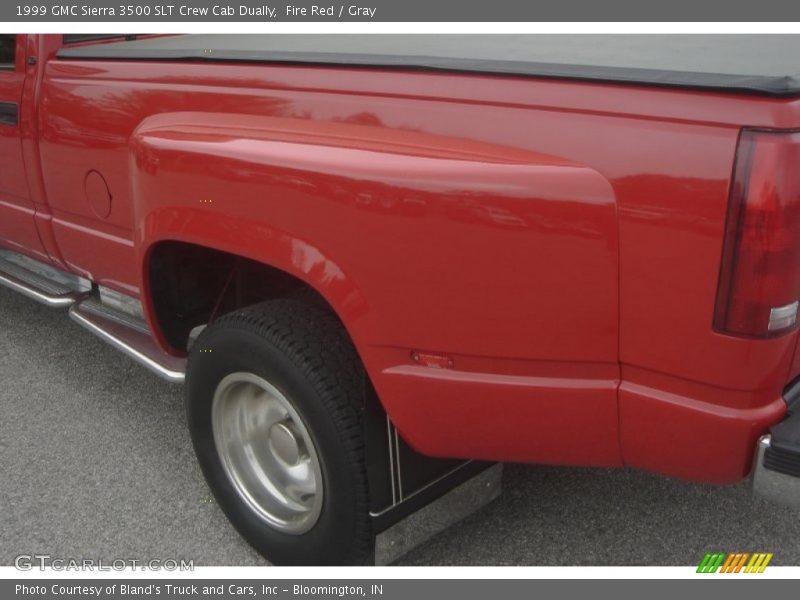 Fire Red / Gray 1999 GMC Sierra 3500 SLT Crew Cab Dually