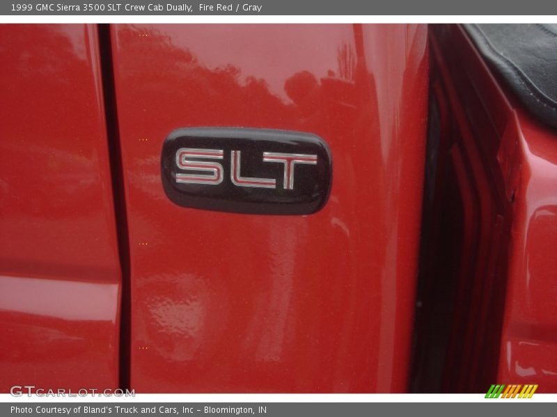 Fire Red / Gray 1999 GMC Sierra 3500 SLT Crew Cab Dually