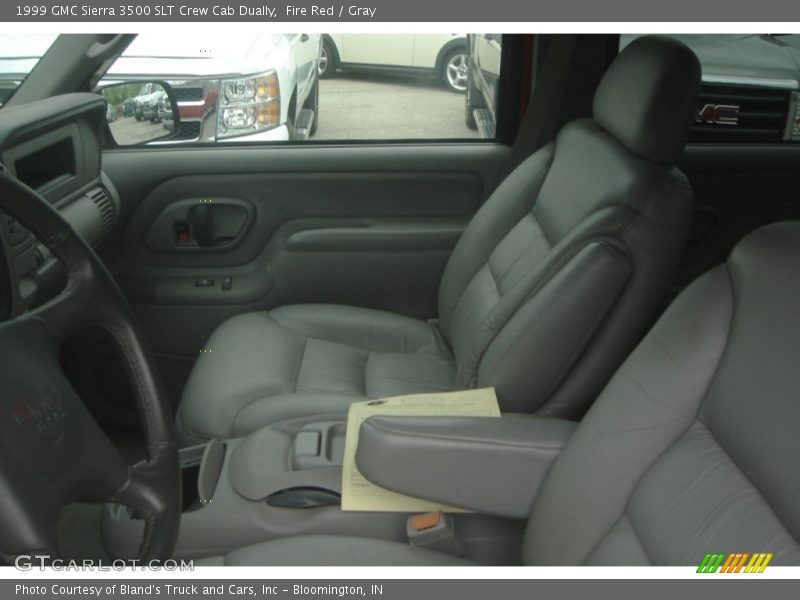 Fire Red / Gray 1999 GMC Sierra 3500 SLT Crew Cab Dually