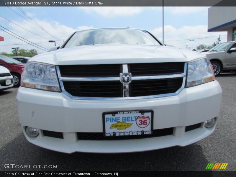 Stone White / Dark Slate Gray 2010 Dodge Avenger R/T
