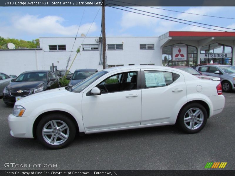 Stone White / Dark Slate Gray 2010 Dodge Avenger R/T