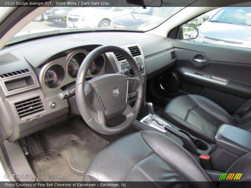 Stone White / Dark Slate Gray 2010 Dodge Avenger R/T