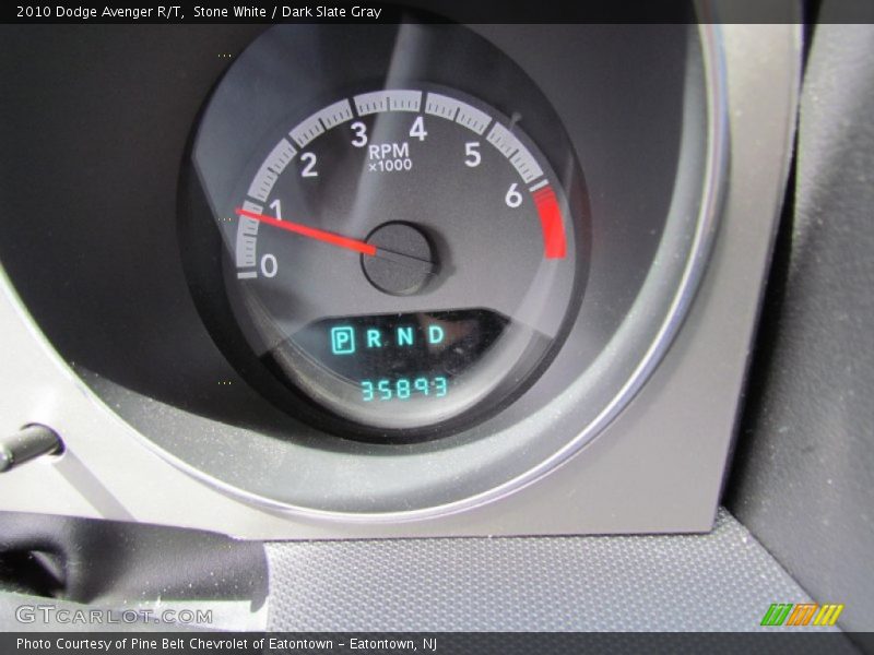 Stone White / Dark Slate Gray 2010 Dodge Avenger R/T