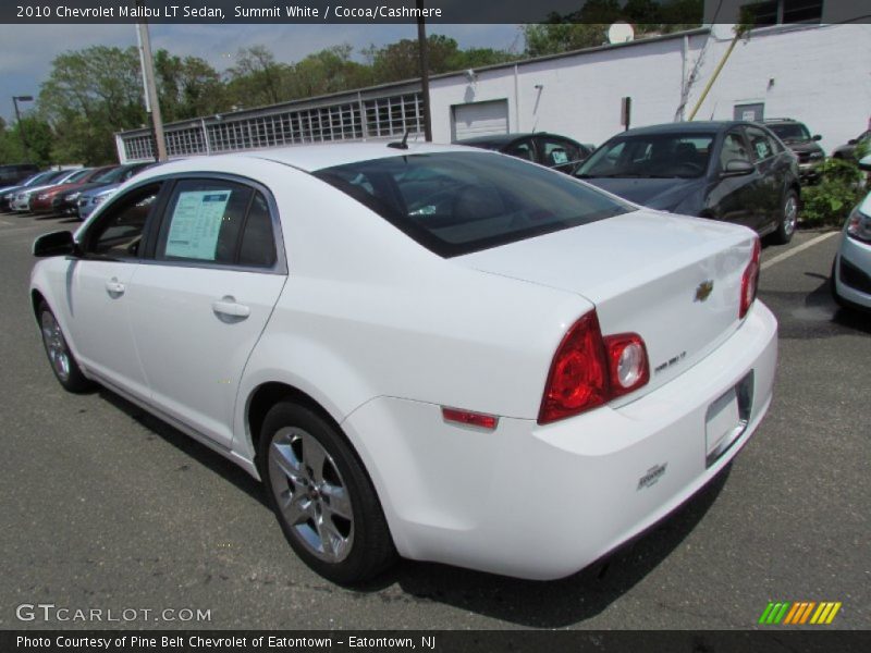 Summit White / Cocoa/Cashmere 2010 Chevrolet Malibu LT Sedan