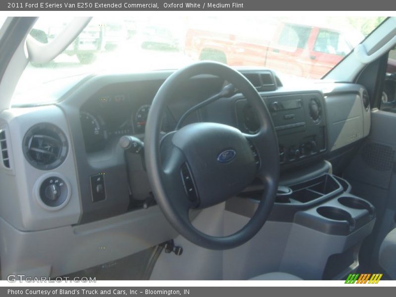 Oxford White / Medium Flint 2011 Ford E Series Van E250 Extended Commercial
