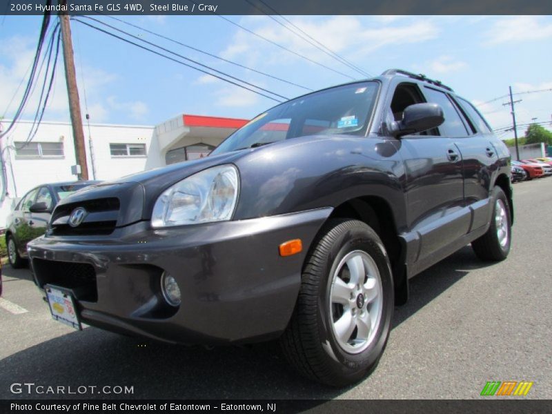 Steel Blue / Gray 2006 Hyundai Santa Fe GLS 4WD