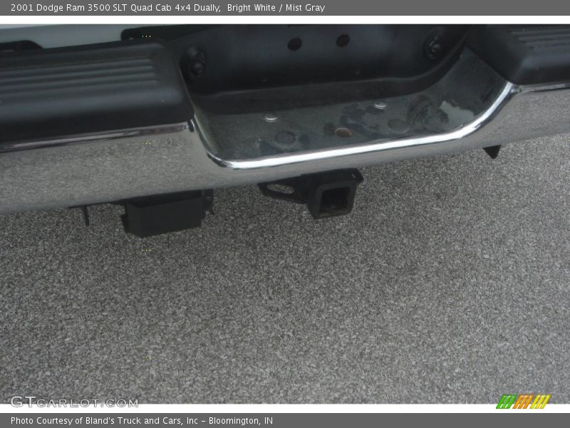 Bright White / Mist Gray 2001 Dodge Ram 3500 SLT Quad Cab 4x4 Dually