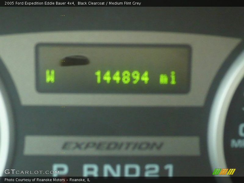 Black Clearcoat / Medium Flint Grey 2005 Ford Expedition Eddie Bauer 4x4
