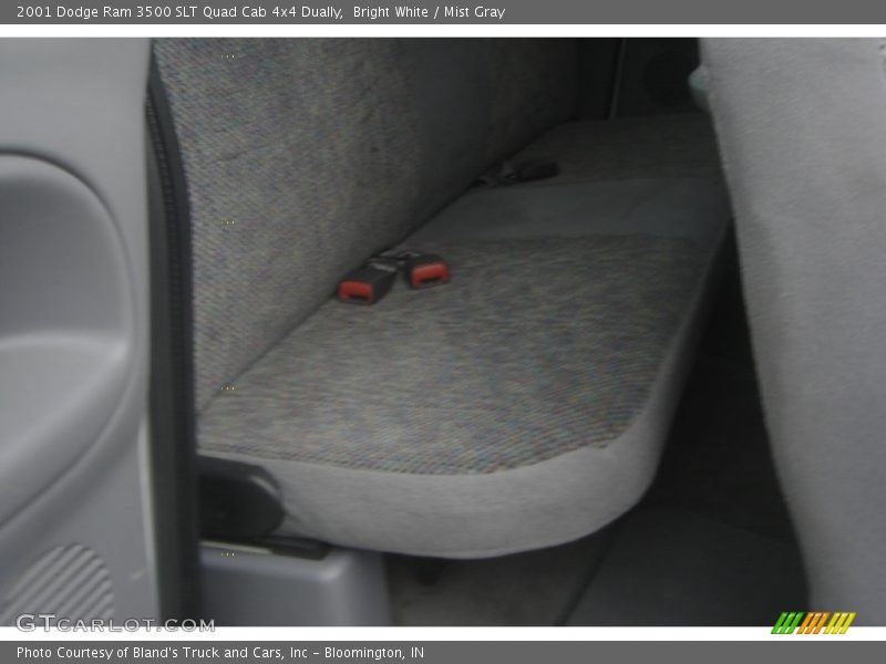 Bright White / Mist Gray 2001 Dodge Ram 3500 SLT Quad Cab 4x4 Dually