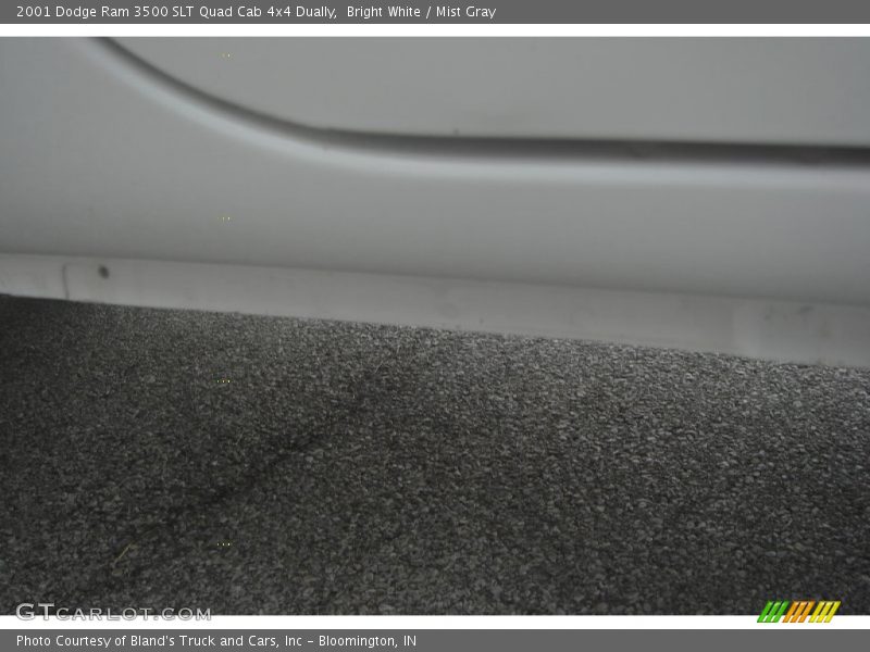 Bright White / Mist Gray 2001 Dodge Ram 3500 SLT Quad Cab 4x4 Dually