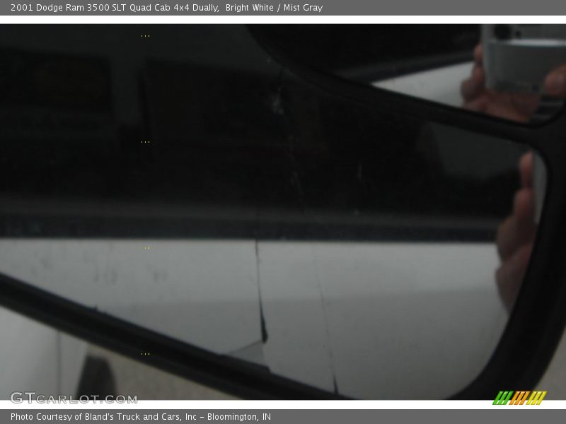 Bright White / Mist Gray 2001 Dodge Ram 3500 SLT Quad Cab 4x4 Dually