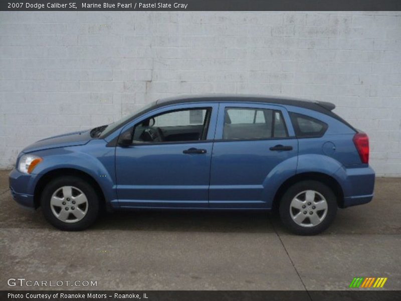 Marine Blue Pearl / Pastel Slate Gray 2007 Dodge Caliber SE