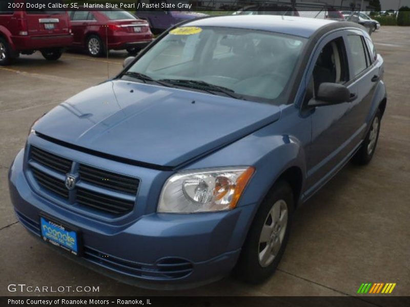 Marine Blue Pearl / Pastel Slate Gray 2007 Dodge Caliber SE