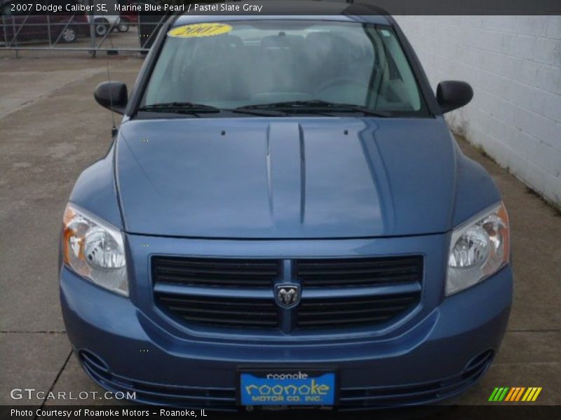 Marine Blue Pearl / Pastel Slate Gray 2007 Dodge Caliber SE