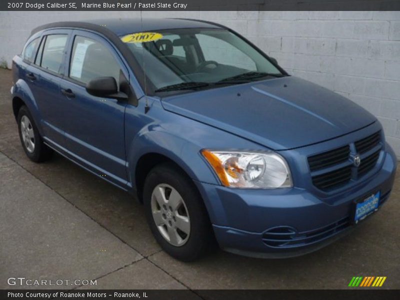 Marine Blue Pearl / Pastel Slate Gray 2007 Dodge Caliber SE
