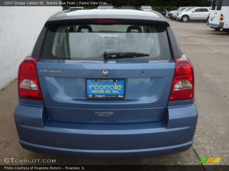 Marine Blue Pearl / Pastel Slate Gray 2007 Dodge Caliber SE