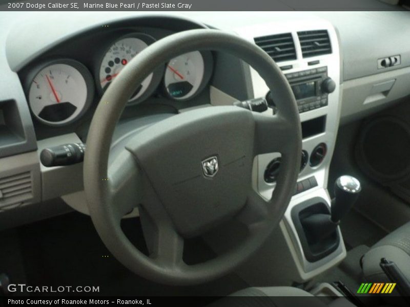 Marine Blue Pearl / Pastel Slate Gray 2007 Dodge Caliber SE