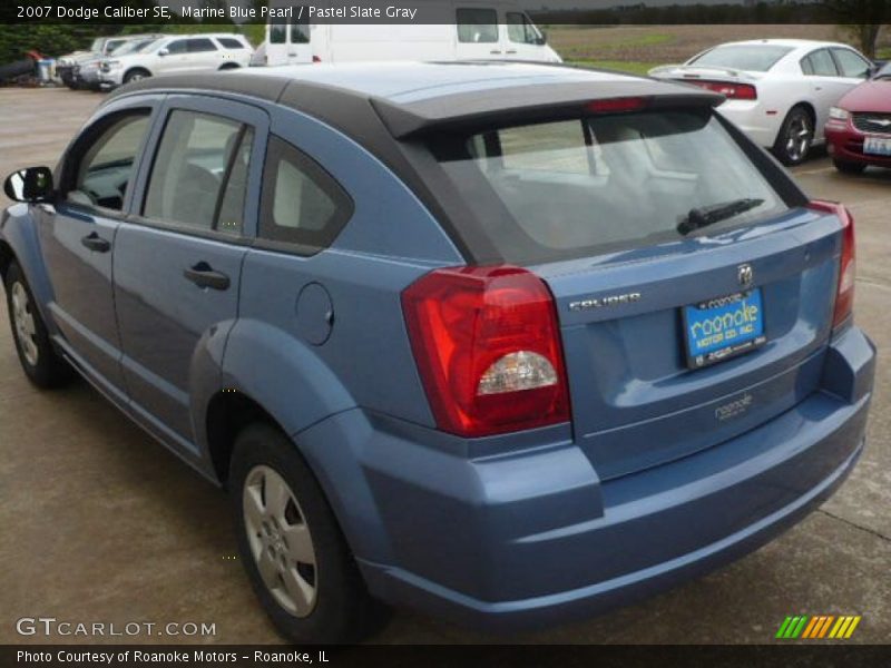 Marine Blue Pearl / Pastel Slate Gray 2007 Dodge Caliber SE