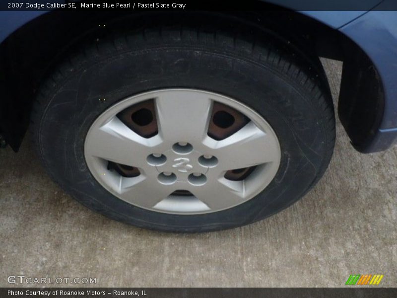 Marine Blue Pearl / Pastel Slate Gray 2007 Dodge Caliber SE