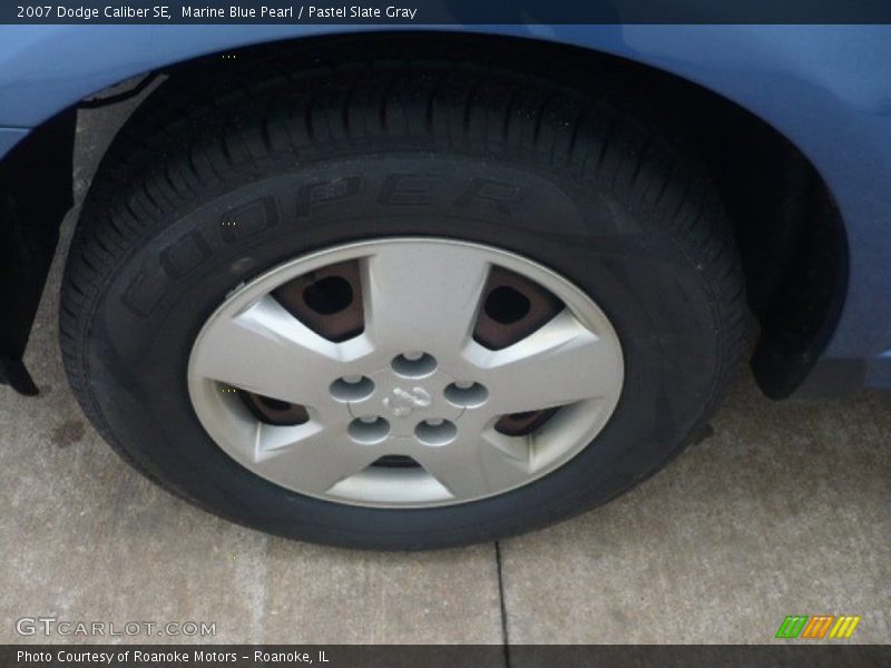 Marine Blue Pearl / Pastel Slate Gray 2007 Dodge Caliber SE