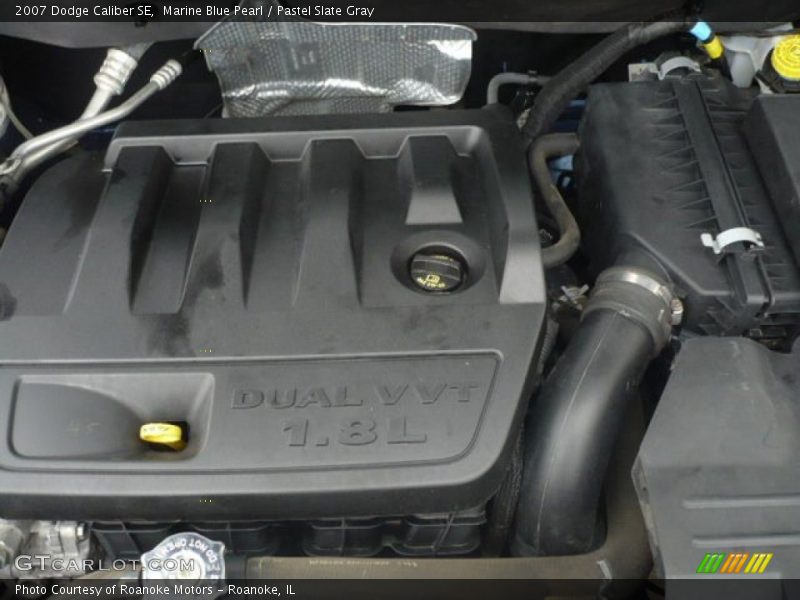 Marine Blue Pearl / Pastel Slate Gray 2007 Dodge Caliber SE