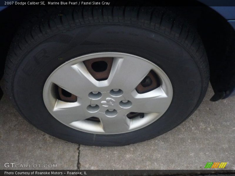 Marine Blue Pearl / Pastel Slate Gray 2007 Dodge Caliber SE