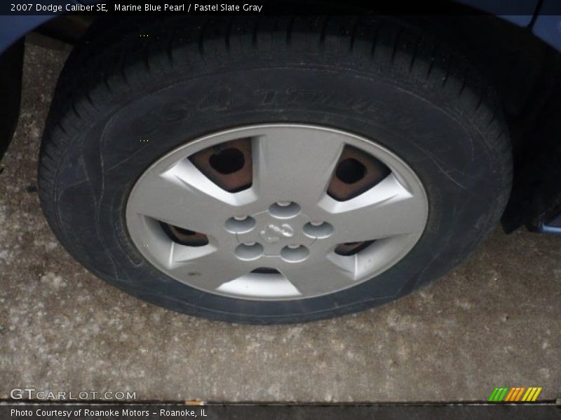 Marine Blue Pearl / Pastel Slate Gray 2007 Dodge Caliber SE