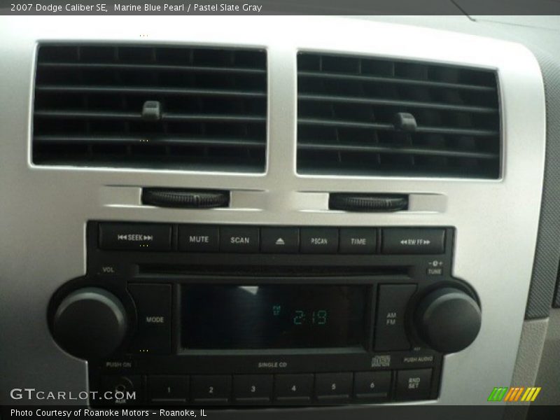 Marine Blue Pearl / Pastel Slate Gray 2007 Dodge Caliber SE