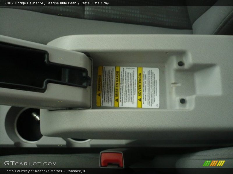 Marine Blue Pearl / Pastel Slate Gray 2007 Dodge Caliber SE