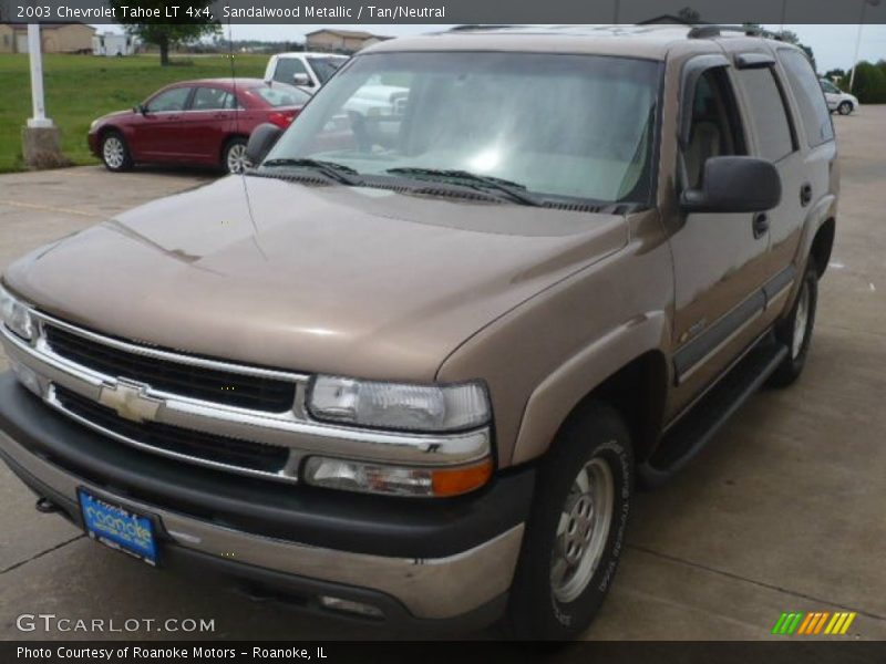 Sandalwood Metallic / Tan/Neutral 2003 Chevrolet Tahoe LT 4x4