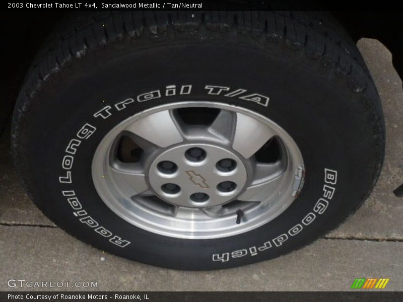 Sandalwood Metallic / Tan/Neutral 2003 Chevrolet Tahoe LT 4x4