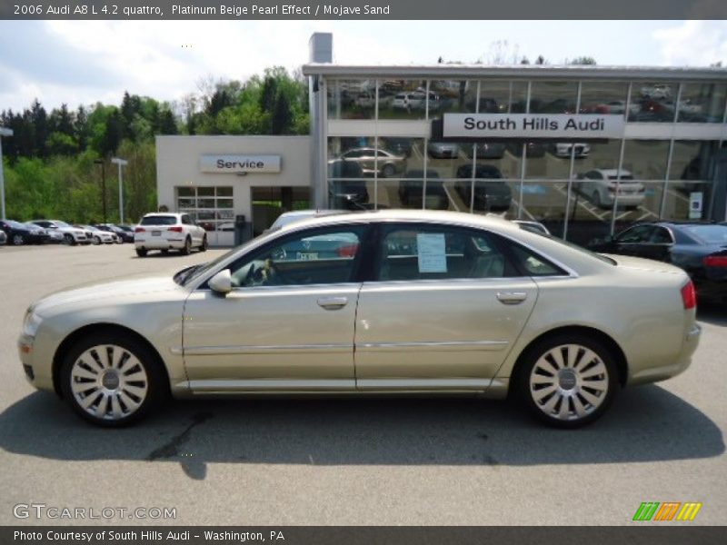 Platinum Beige Pearl Effect / Mojave Sand 2006 Audi A8 L 4.2 quattro