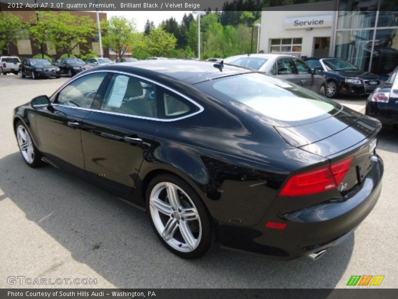 Brilliant Black / Velvet Beige 2012 Audi A7 3.0T quattro Premium