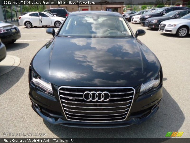 Brilliant Black / Velvet Beige 2012 Audi A7 3.0T quattro Premium
