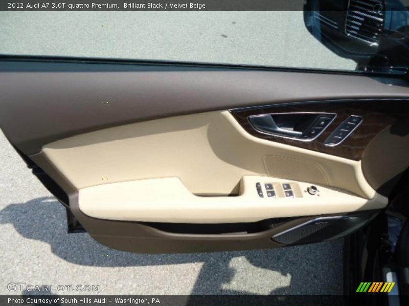 Brilliant Black / Velvet Beige 2012 Audi A7 3.0T quattro Premium