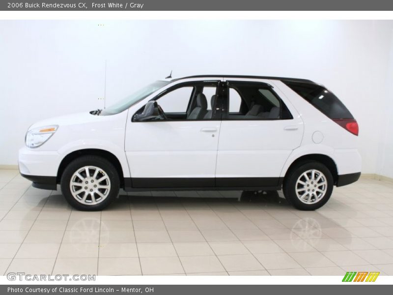 Frost White / Gray 2006 Buick Rendezvous CX