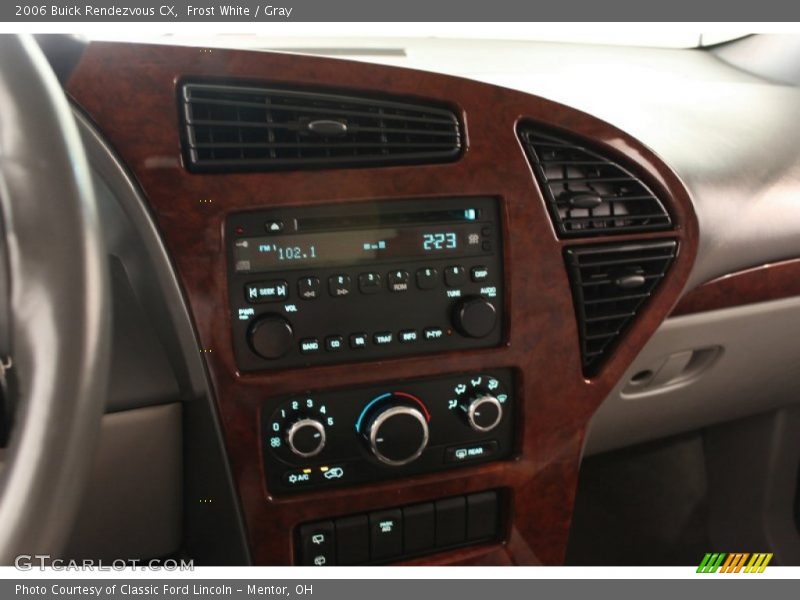 Frost White / Gray 2006 Buick Rendezvous CX