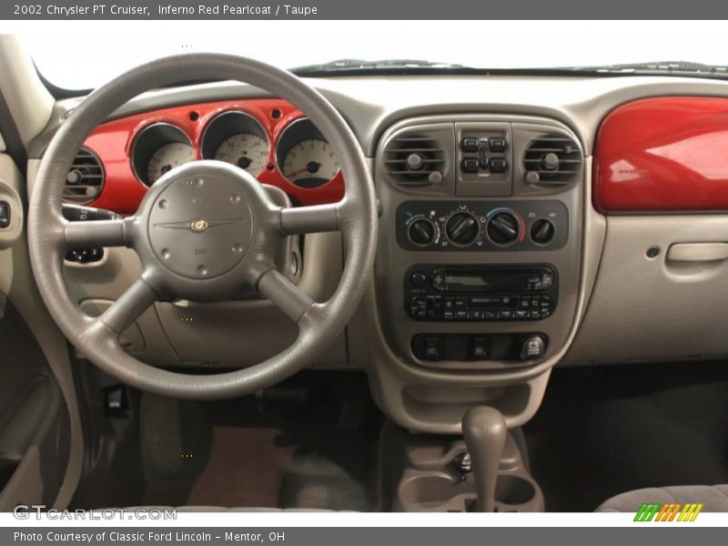 Inferno Red Pearlcoat / Taupe 2002 Chrysler PT Cruiser
