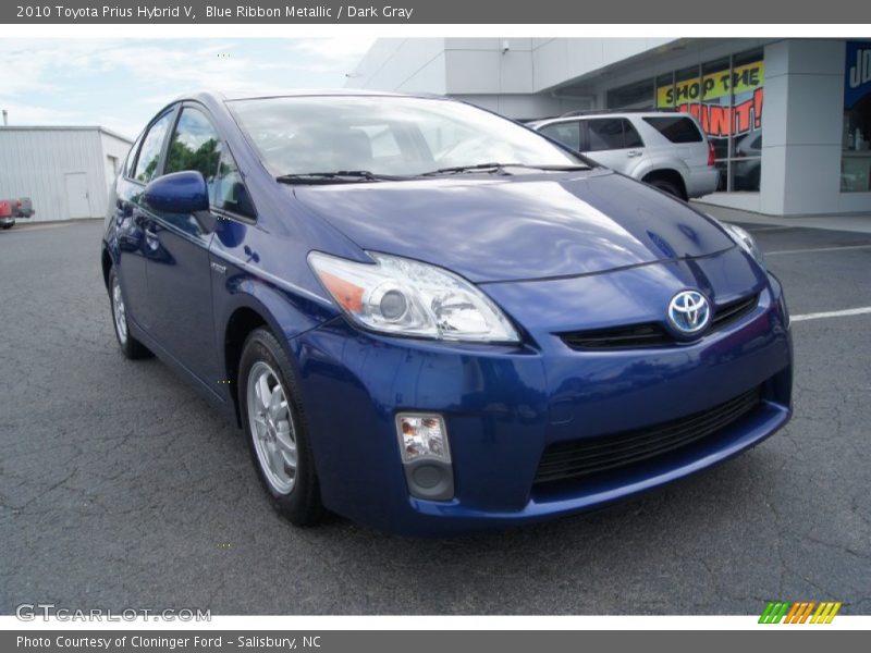 Blue Ribbon Metallic / Dark Gray 2010 Toyota Prius Hybrid V
