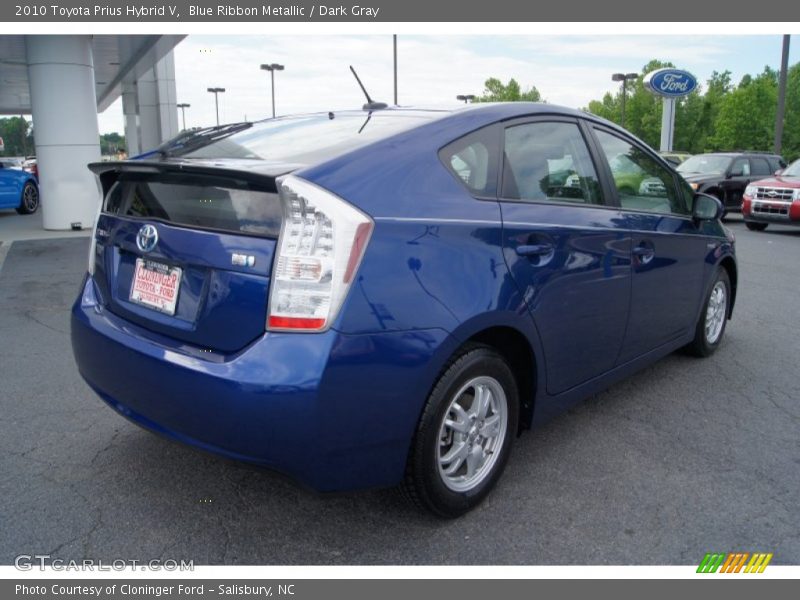 Blue Ribbon Metallic / Dark Gray 2010 Toyota Prius Hybrid V