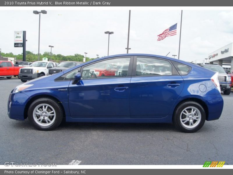Blue Ribbon Metallic / Dark Gray 2010 Toyota Prius Hybrid V
