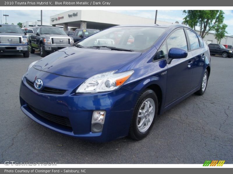 Blue Ribbon Metallic / Dark Gray 2010 Toyota Prius Hybrid V