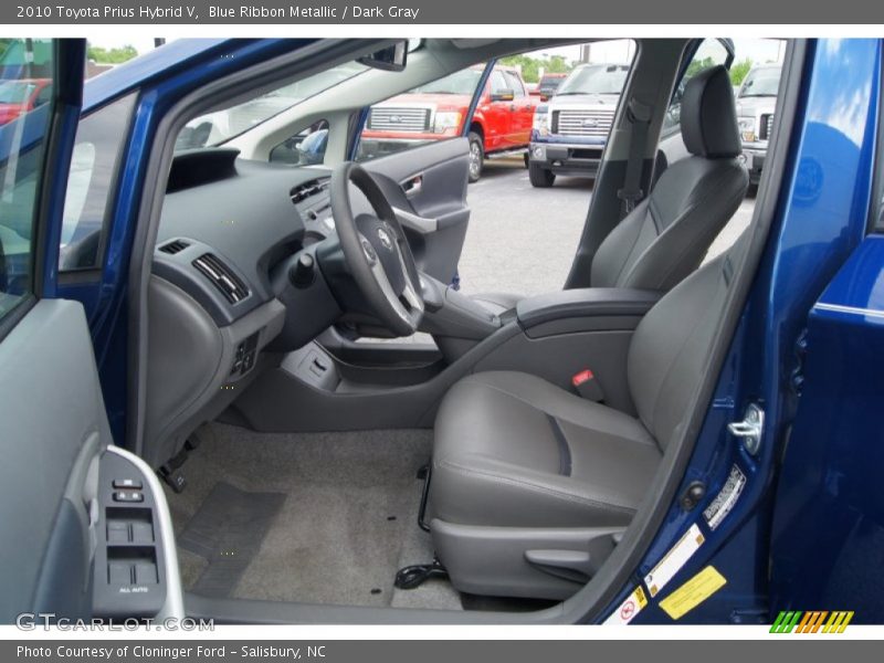 Blue Ribbon Metallic / Dark Gray 2010 Toyota Prius Hybrid V