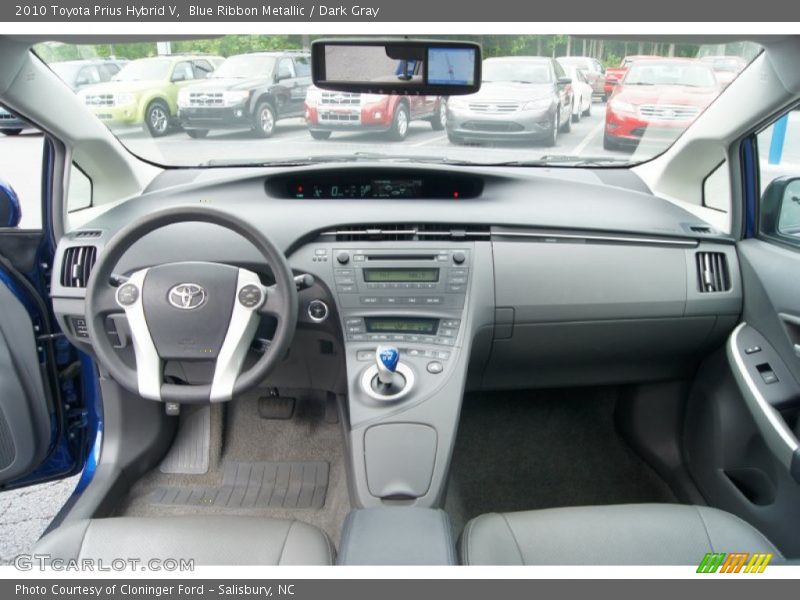 Blue Ribbon Metallic / Dark Gray 2010 Toyota Prius Hybrid V
