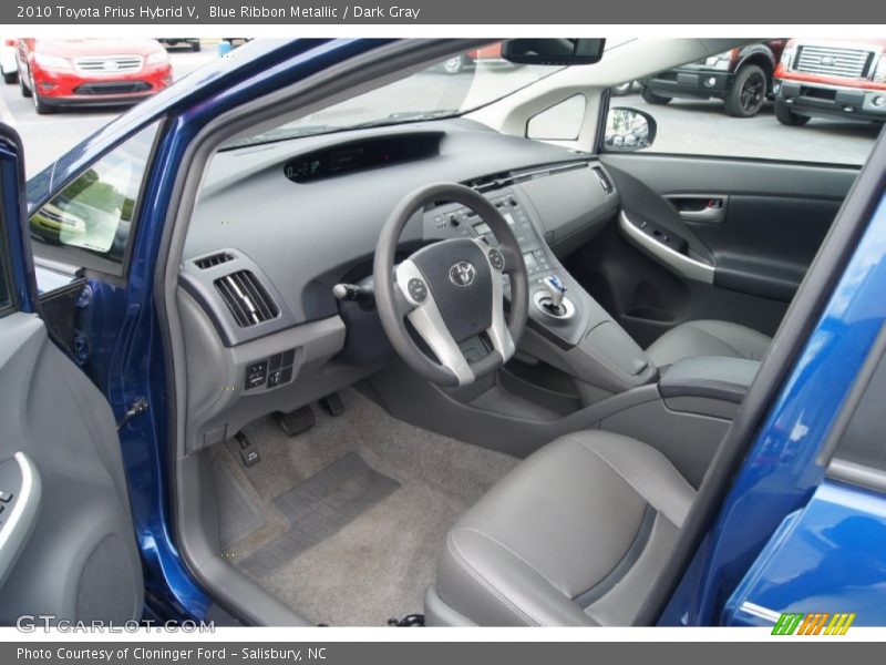 Blue Ribbon Metallic / Dark Gray 2010 Toyota Prius Hybrid V