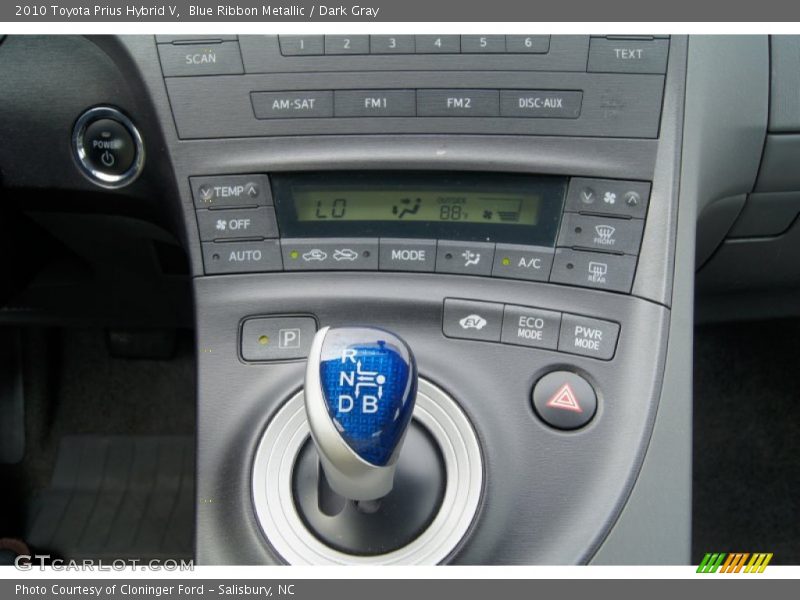 Blue Ribbon Metallic / Dark Gray 2010 Toyota Prius Hybrid V