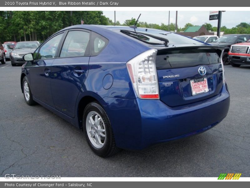 Blue Ribbon Metallic / Dark Gray 2010 Toyota Prius Hybrid V