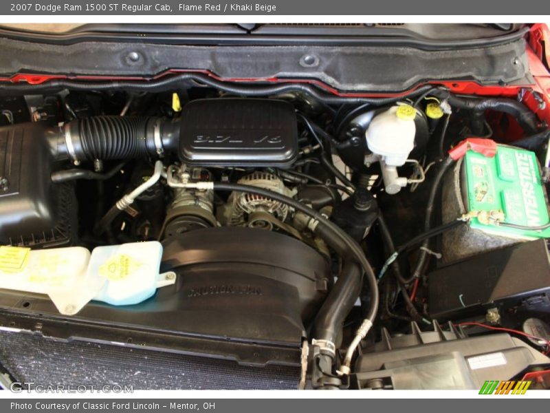 Flame Red / Khaki Beige 2007 Dodge Ram 1500 ST Regular Cab